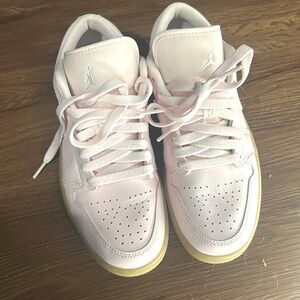 Nike Jordan lows- baby pink with gum sole